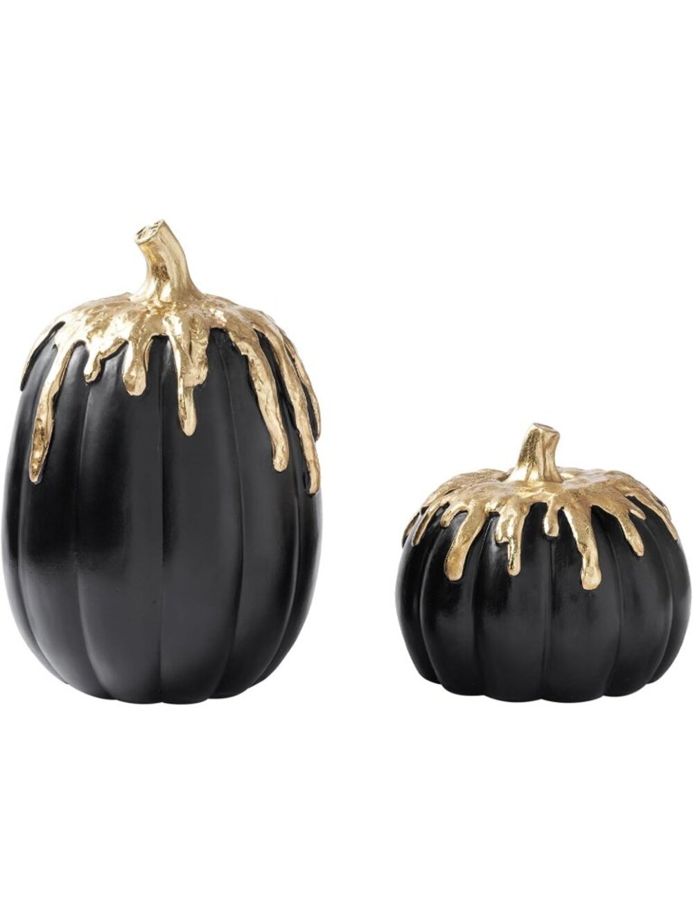 Black and Gold Pumpkins Decoration Halloween and Fall Decortions